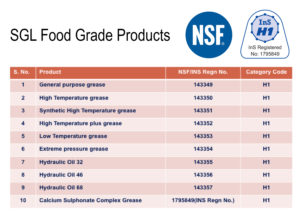 SGL food grade products